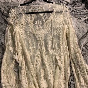 See through long sleeve